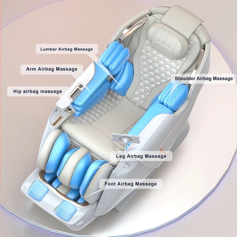OEM Modern Shiatsu Massager Blood Circulation SL Track Full Body Luxury 4d Ai Zero Gravity Massage Chair