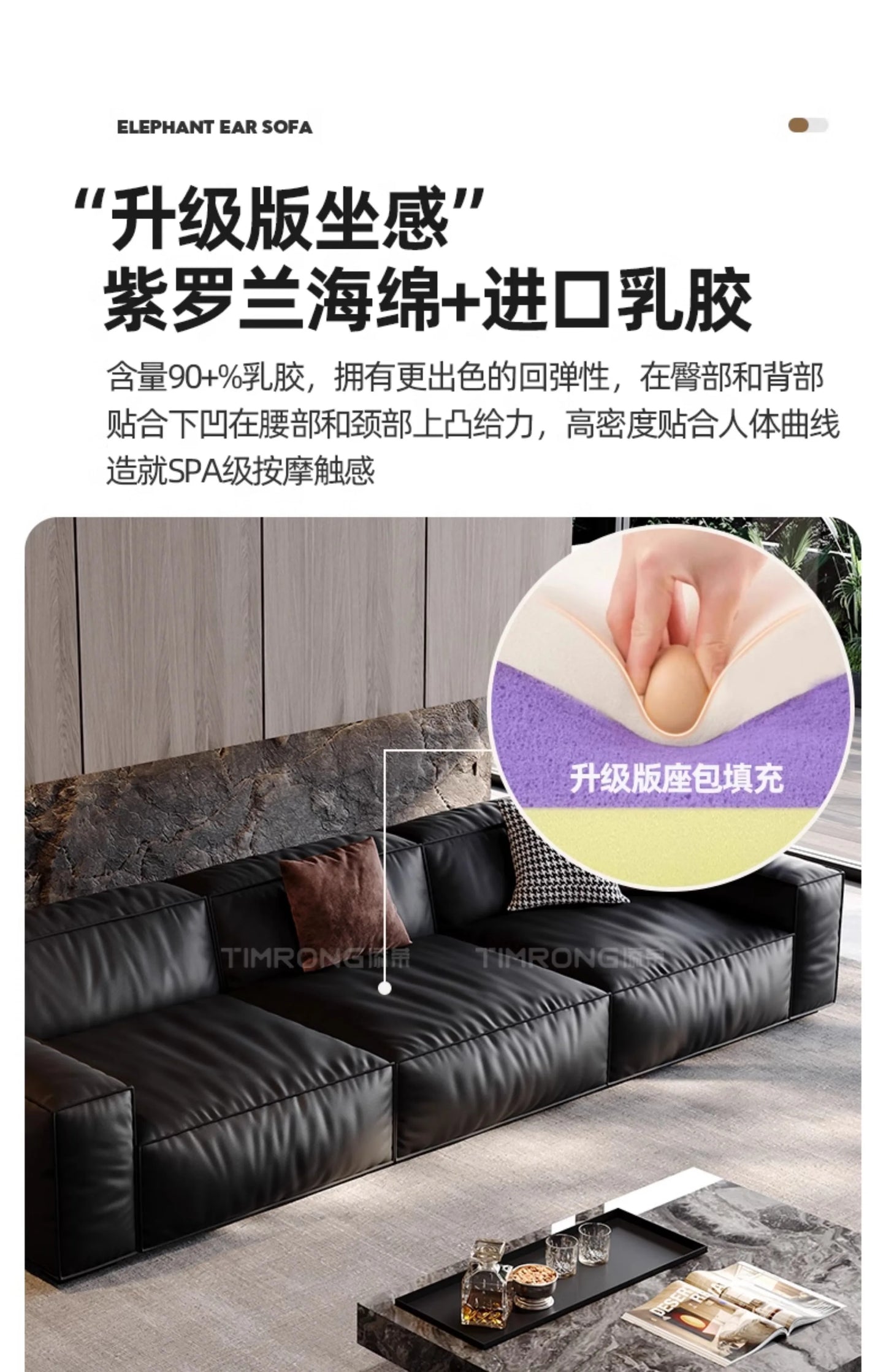 Family Italian Living Room Sofas Genuine Leather Sectional Apartment Relaxing Sofa Elegant Comfortable Muebles Home Furniture