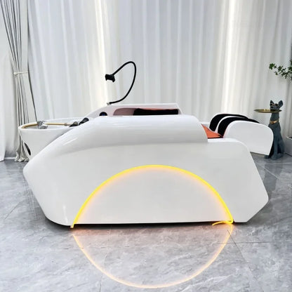 Fumigation Massage Head Spa Fully Automatic Intelligent Salon Furniture for Hair Salon High-end Commercial Shampoo Bed for Club