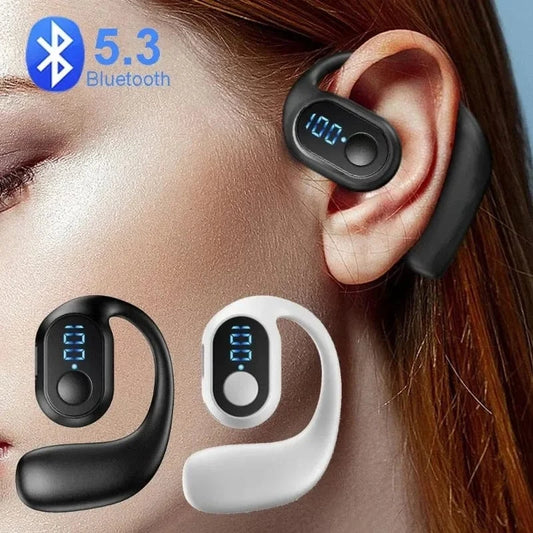 Bluetooth 5.3 Wireless TWS Ear Hook Earphones – HiFi Stereo, Noise Reduction