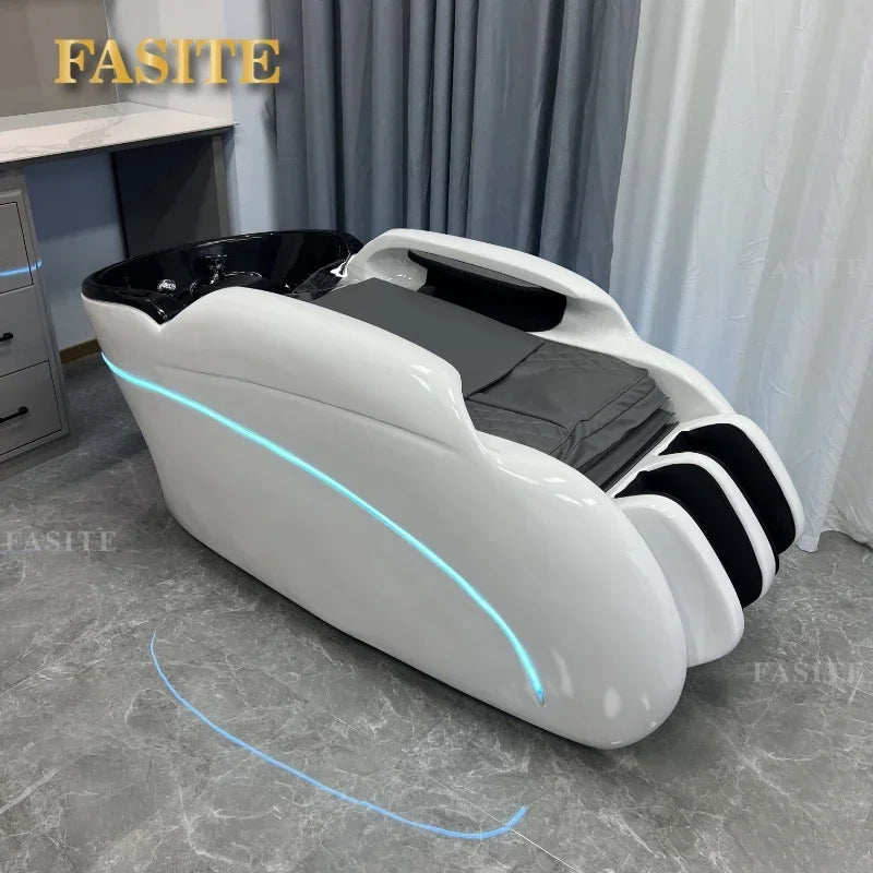 Simple Long - Lasting Multifunctional Smart Electric Massage Shampoo Bed, Barber Shop, Hair Salon, Massage Bed Superior