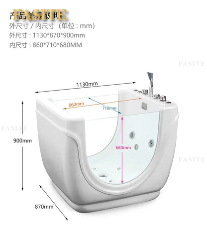 Cross-border acrylic children's baby pool infant thermostatic doll bathtub
