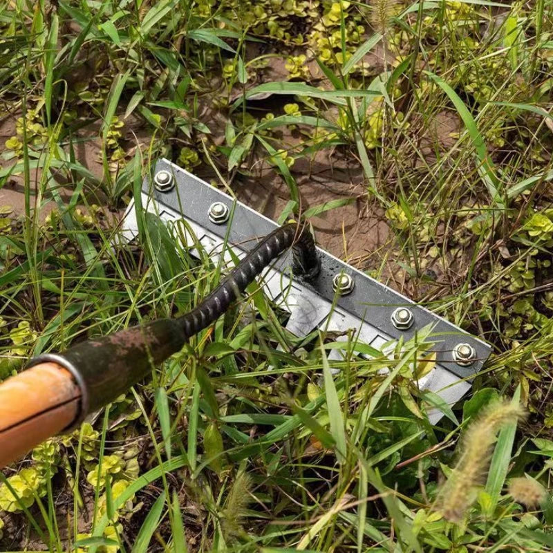 Râteau à main de jardin en acier au carbone, 5/6/7/8 dents, 1 pièce, outils de désherbage pour jardin de ferme, scarificateur, herse à ongles agricole, herse en métal
