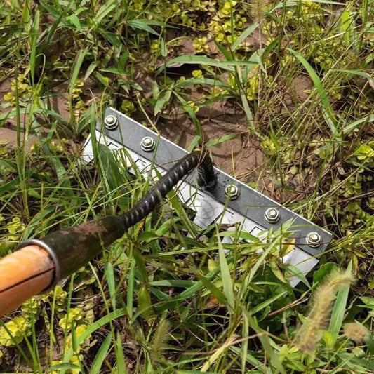 Râteau à main de jardin en acier au carbone, 5/6/7/8 dents, 1 pièce, outils de désherbage pour jardin de ferme, scarificateur, herse à ongles agricole, herse en métal