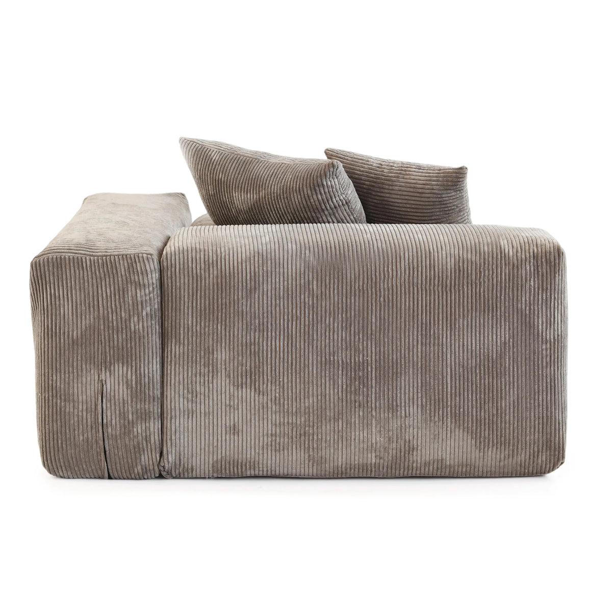 Modernes Cord-Sofa mit 4 Kissen, 102