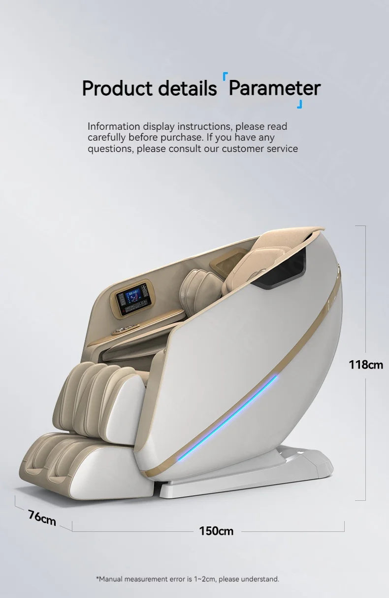 3 Year Warranty 4D SL-Track Zero Gravity full body AirBag Massager Chairs Home 3D Office Chair Luxury Electric Massage Sofa
