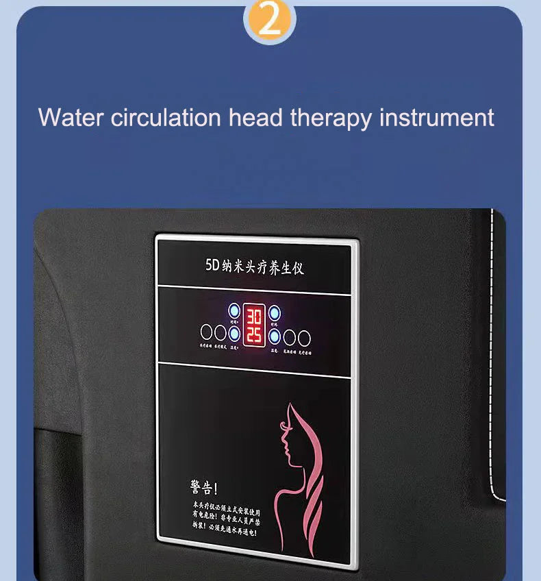Keramikwaschbecken, elektrische Massage, Shampoo-Bett, Lift-Kopf, Therapie-Bett, Fußbad mit Aufbewahrungs-Spülbett