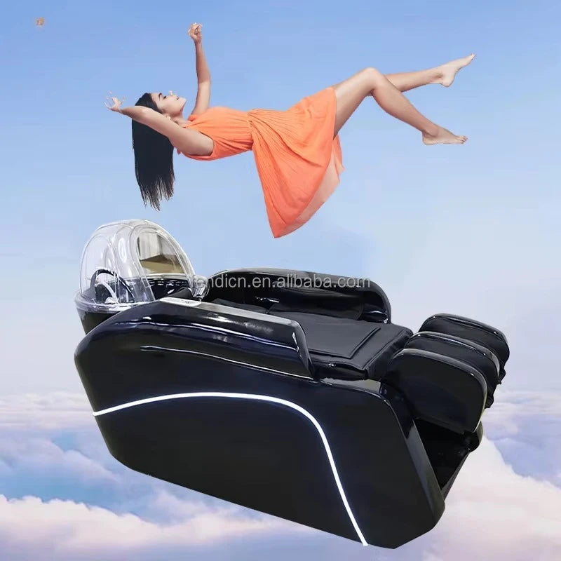 Head Spa Bed Hair Shampoo Chair Electric Massage Shampoo Chair With Head Therapy