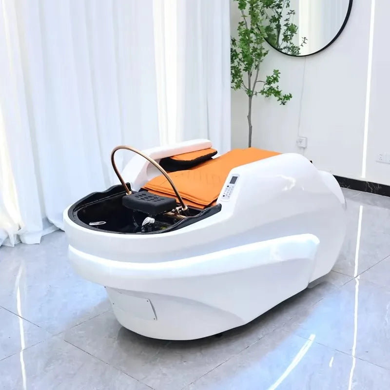 Customization Color 4D Full Body Massage Shampoo Bed Beauty Salon Hair Washing Spa Head Therapy Bed for Barbershop