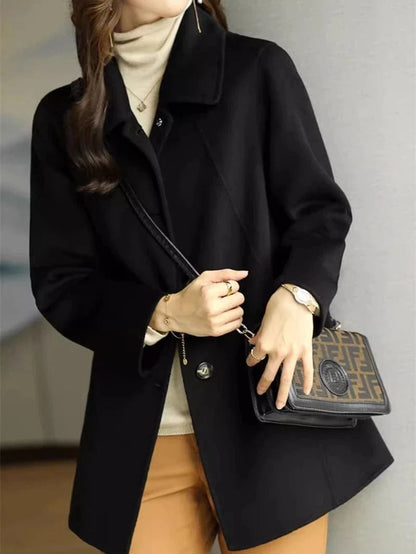 2025 Trendy Women’s Wool Blend Long Coat – Casual, Elegant &amp; Affordable Outerwear