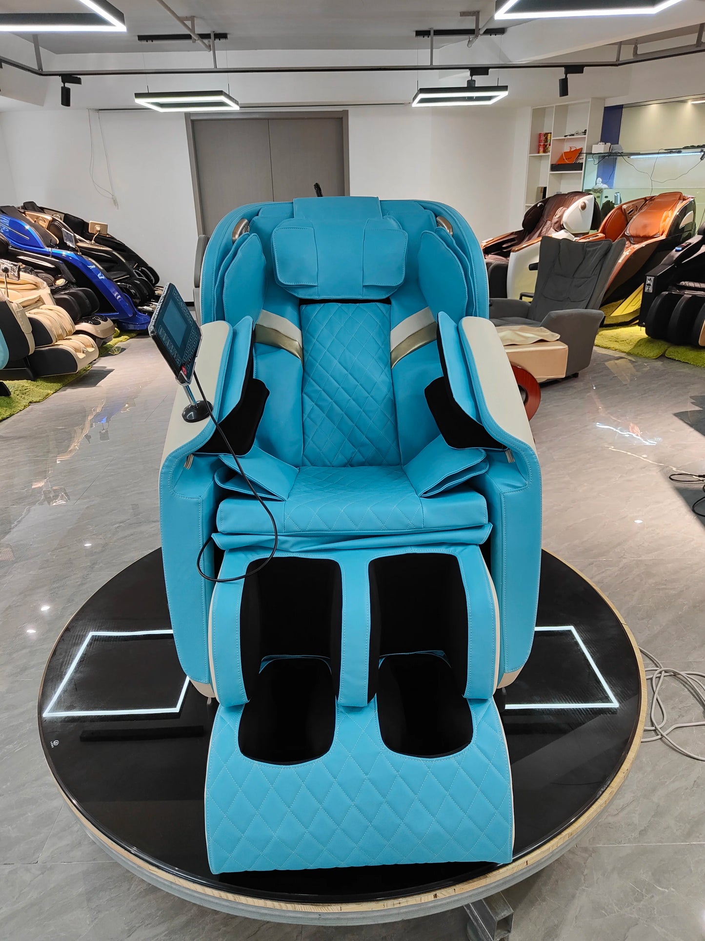 Günstiger häuslicher elektrischer Schultermassager mit Luftdruck 8D Luxus-Ganzkörpermassagesessel