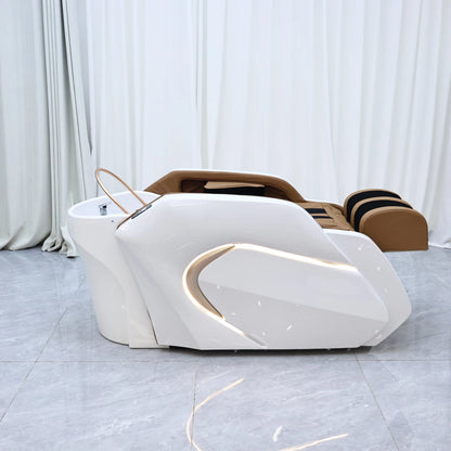 Friseur-Waschbecken für anspruchsvolle Gegenden, elektrisches Massagebett, Haarwaschbecken, Shampoo-Waschbecken, High-End-Friseursalon-Möbel