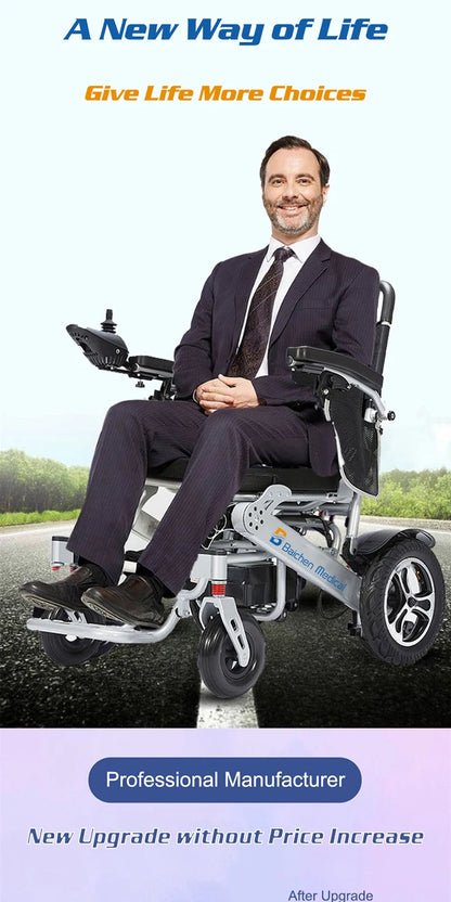 BC-EA8000 Electric Wheelchair Lightweight Foldable Electric Wheelchair Germany Portable Electric Wheelchair