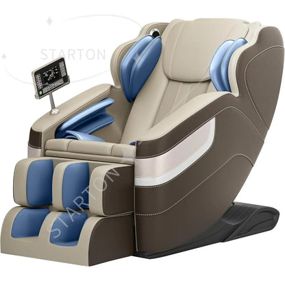 Ganzkörpermassage-Sessel, Zero-Gravity-Massageliege mit 6 Automatikmodi, Ganzkörper-Airbags, Bluetooth, für Büro geeignet