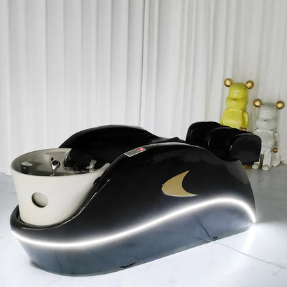 Elektrisches intelligentes Massage-Shampoo-Bett Friseursalon Spezial Thai Flachliegendes Friseursalon Automatisches Kopfbehandlungsbett Massagebett