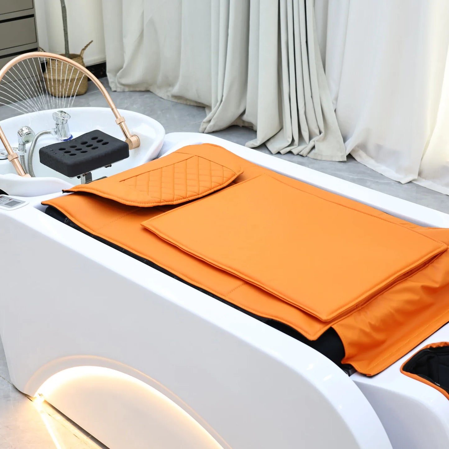 Intelligente Massage-Haarwaschliege, Massagetisch, Kopf-SPA-Salonmöbel für Luxussalons, Friseurdienstleistungen