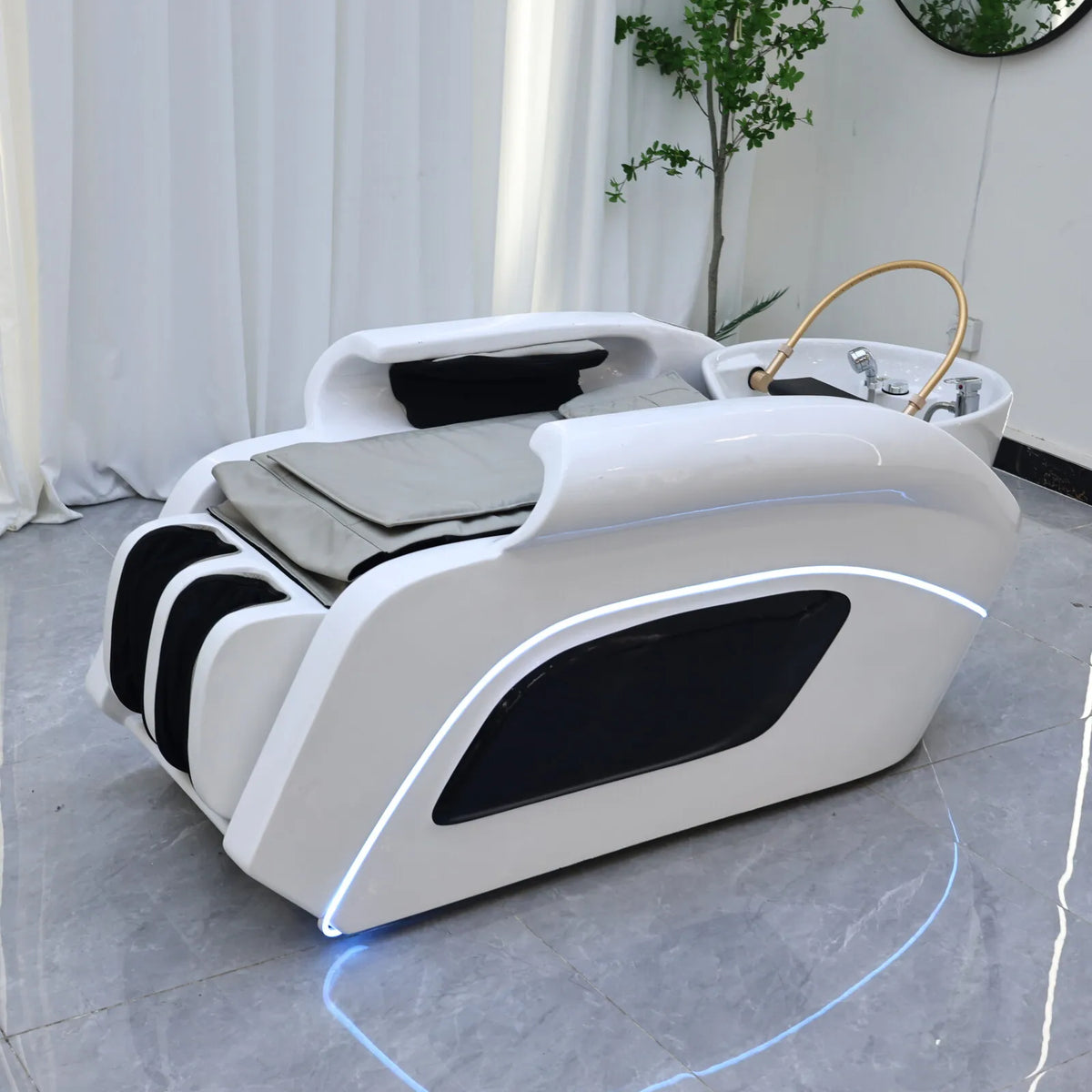 Premium automatisches Massage-Haarwaschbett | Markensalon-Shop Massagetisch | Kommerzielle Saloneinrichtung