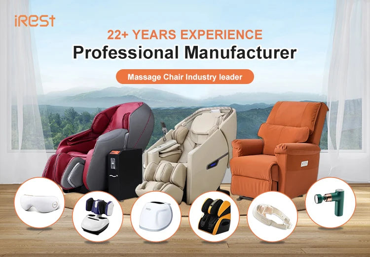Luxury IRest T102 3D Zero Gravity Coin Back Legs Waist Airbags Massage Chair with Dropshipping Service
