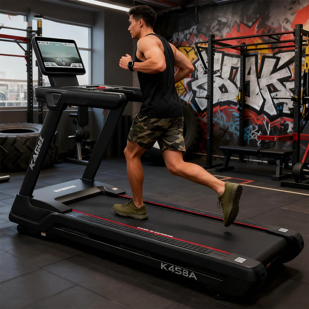Elektrisches klappbares tragbares Laufband für Zuhause und Büro, leises Laufen, TFT-Display, Fitness-Trainingsgerät für