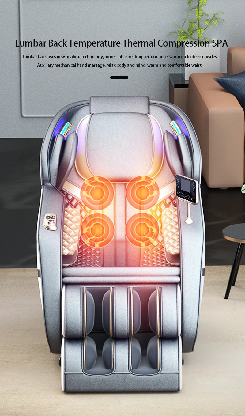 Fauteuil de massage commercial 5D avec fonction de chauffage et de massage