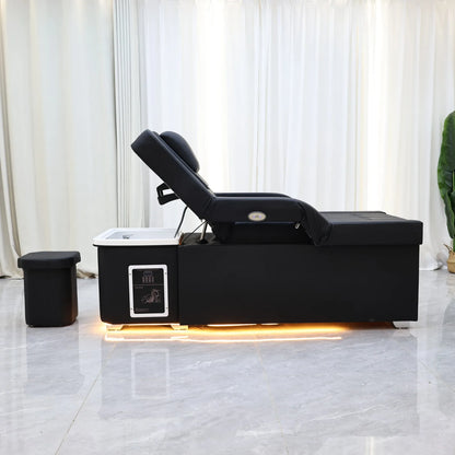 CZ  Electric Adjustable Foot Spa Beauty Shampoo Bed Massage Foot Soak Automatic Up and Down Foot Bath Health Salon