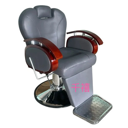 Modern Luxury Barber Chairs Nordic Vintage Lift Swivel Barber Chairs Hairdresser Comfort Commercial Furniture Sandalye FYBC