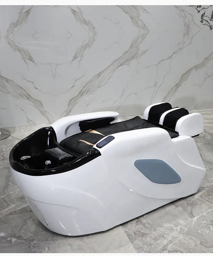 Elektrisches intelligentes Massage-Shampoo-Bett Friseursalon Spezial Thai Flachliegendes Friseursalon Automatisches Kopfbehandlungsbett Massagebett