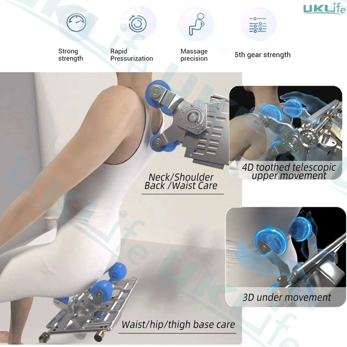 Dual-Core 4D SL-Track Zero-Gravity-Massagesessel | Ganzkörper-Thai-Stretch & Fußverlängerung | 3 Jahre Garantie Luxuriöser Elektrischer Massagesto