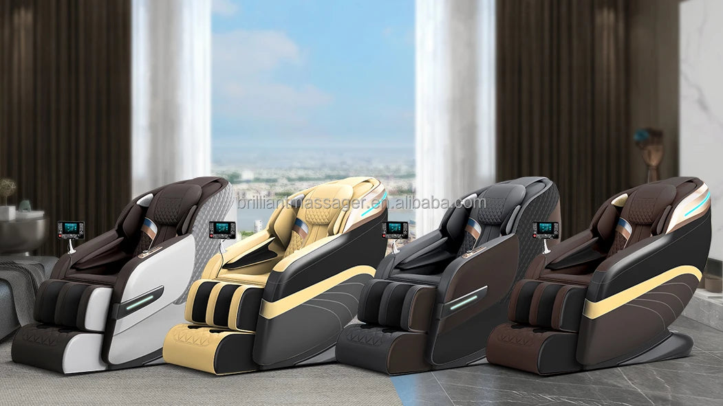 2026 Bester Luxus Smart SL Track 5D Zero Gravity 4D Großmann Beheizter Rollen-Ganzkörpermassagesessel Shiatsu Massage für Hand Fuß Neu