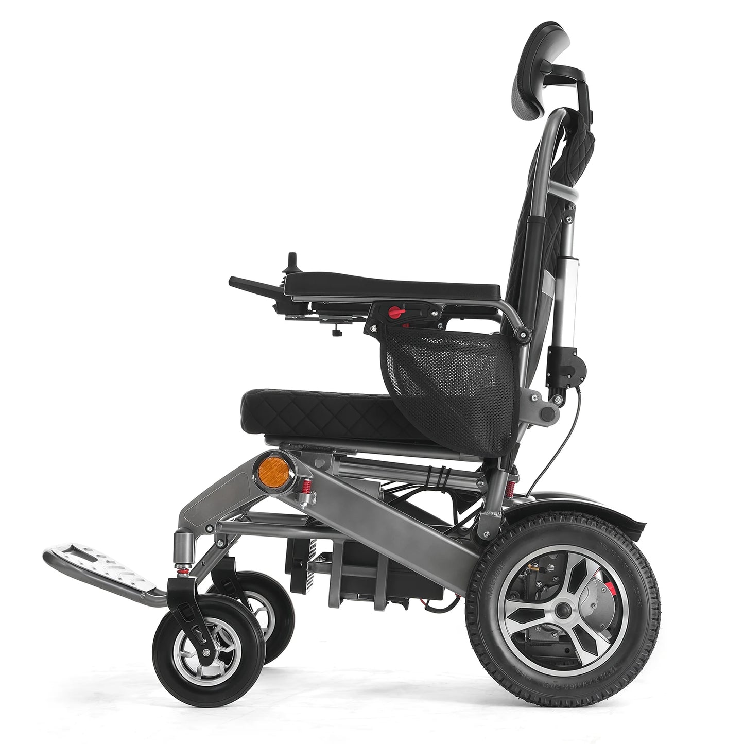 2026 Automatic Remote Control Foldable Wheel Chair Portable Aluminum Alloy Disabled Reclining Electric Wheelchair