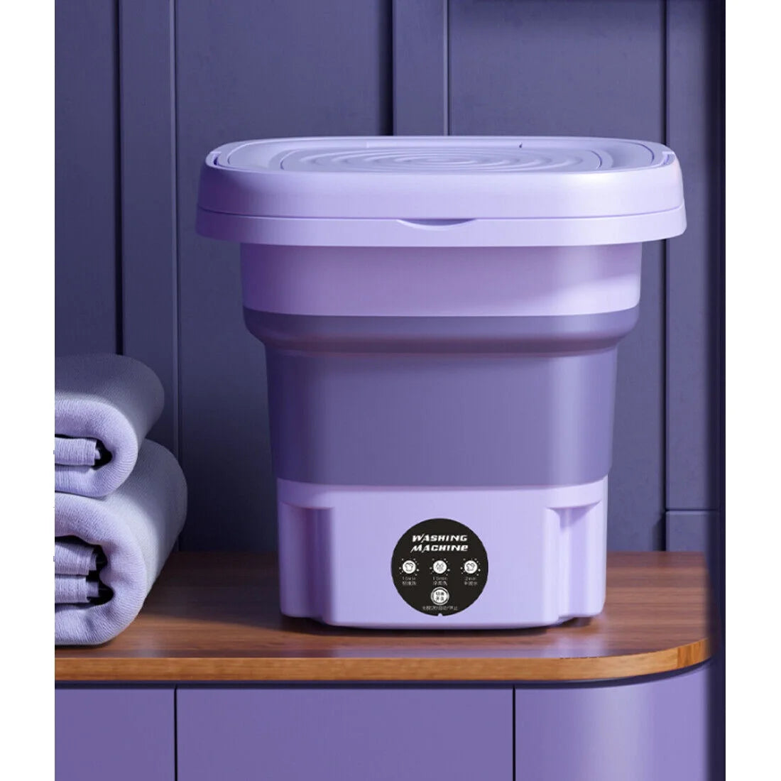 8L Portable Washing Machine Mini Washer Foldable Washer and Spin Dryer Travel