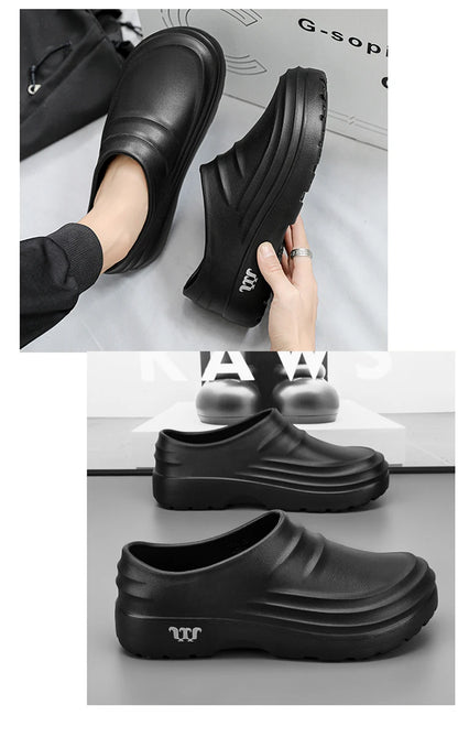 Summer Chef Shoes Anti Slip and Oil Proof Work Shoes Lazy Slippers  Casual Trendy Slippers One Step Fashion Shoes Sports Shoes