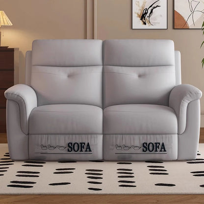 Komfortabler elektrischer Relaxsofa-Schnittsofa aus Leder, echtes einziehbares kombiniertes Schlafsofa, umwandelbares Divano Letto Möbel