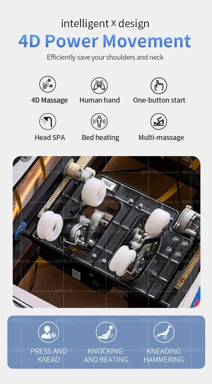 Modern Salon full body electric massage hair washing bed head spa shampoo bed
