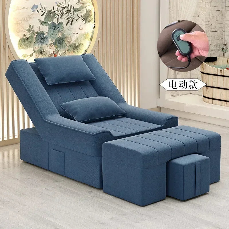 Foot massage sofa, electric massage bed, manicure and eyelash sofa, recliner to wash feet, pedicure ears and baths