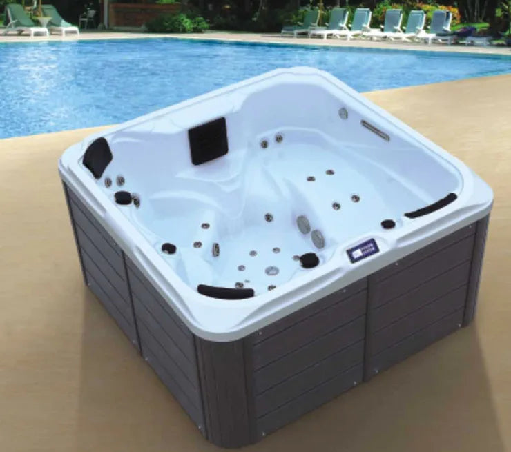 Außen großes Schwimmbecken Jacuzzi Hofbad Spa-Pool Mehrspieler-Massagepool Außengarten-Villa-Bad