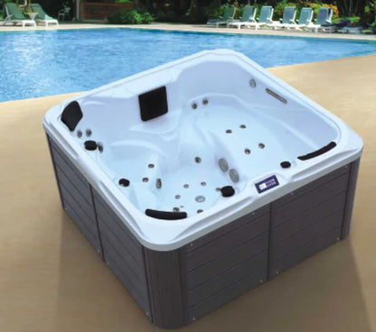 Außen großes Schwimmbecken Jacuzzi Hofbad Spa-Pool Mehrspieler-Massagepool Außengarten-Villa-Bad