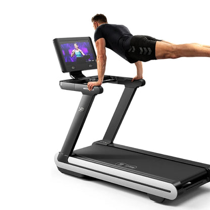 Neues Fitnessgerät Halbkommerzielles Laufband MX Neigung Super Wifi Touchscreen Laufband AC Motor Elektrisches Laufband
