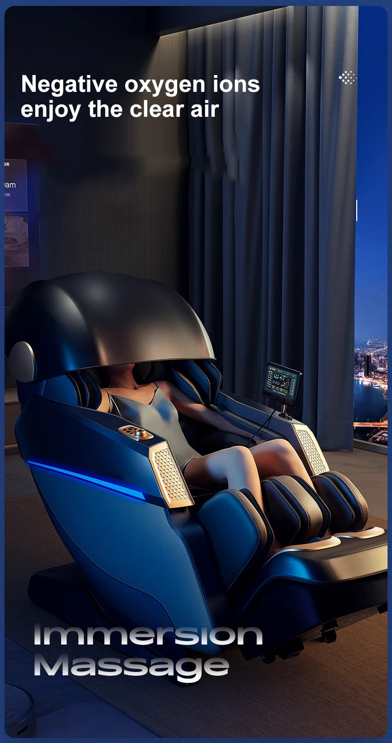 Home Use Automatic Multi-Function Full-Body Space Capsule Zero-Gravity Smart SL Dual-Track Massage Chair - Factory Direct