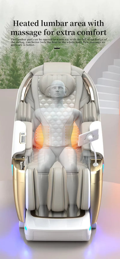 OEM Modern Shiatsu Massager Blood Circulation SL Track Full Body Luxury 4d Ai Zero Gravity Massage Chair