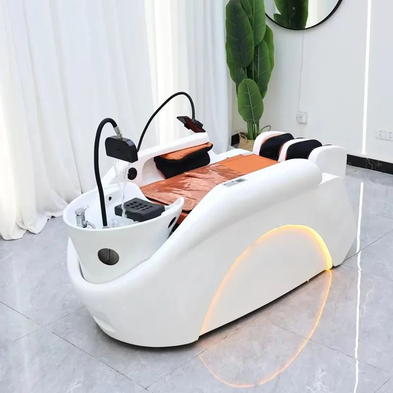 Shampoostuhl, elektrischer intelligenter Spa-Massagetisch, Shampoobett
