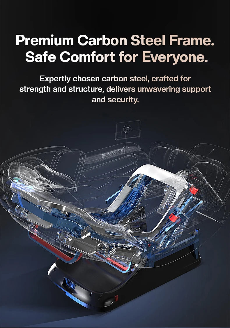 Hot Sell 4D 3D Zero-Gravity-Stuhl Dual Core Massager Ganzkörpermassagegerät Luxus-SL-Track-Massagesessel Fabrik