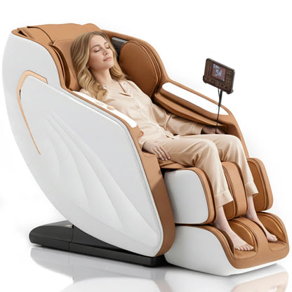 Ganzkörpermassagesessel Zero Gravity Fußrollen Rückenheizung LCD-Touchscreen SL-Track