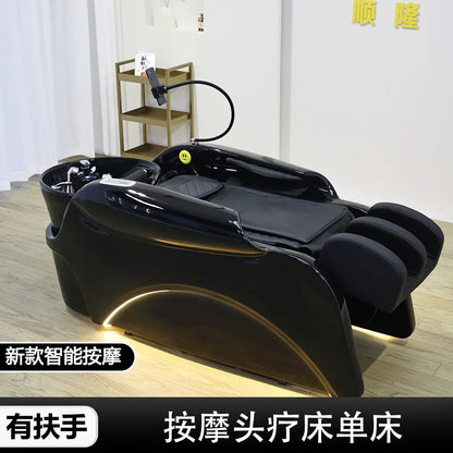 06Qualität Multifunktionales automatisches intelligentes elektrisches Shampoo-Bett Spezial-Massage-Shampoo-Bett für Schönheitssalon