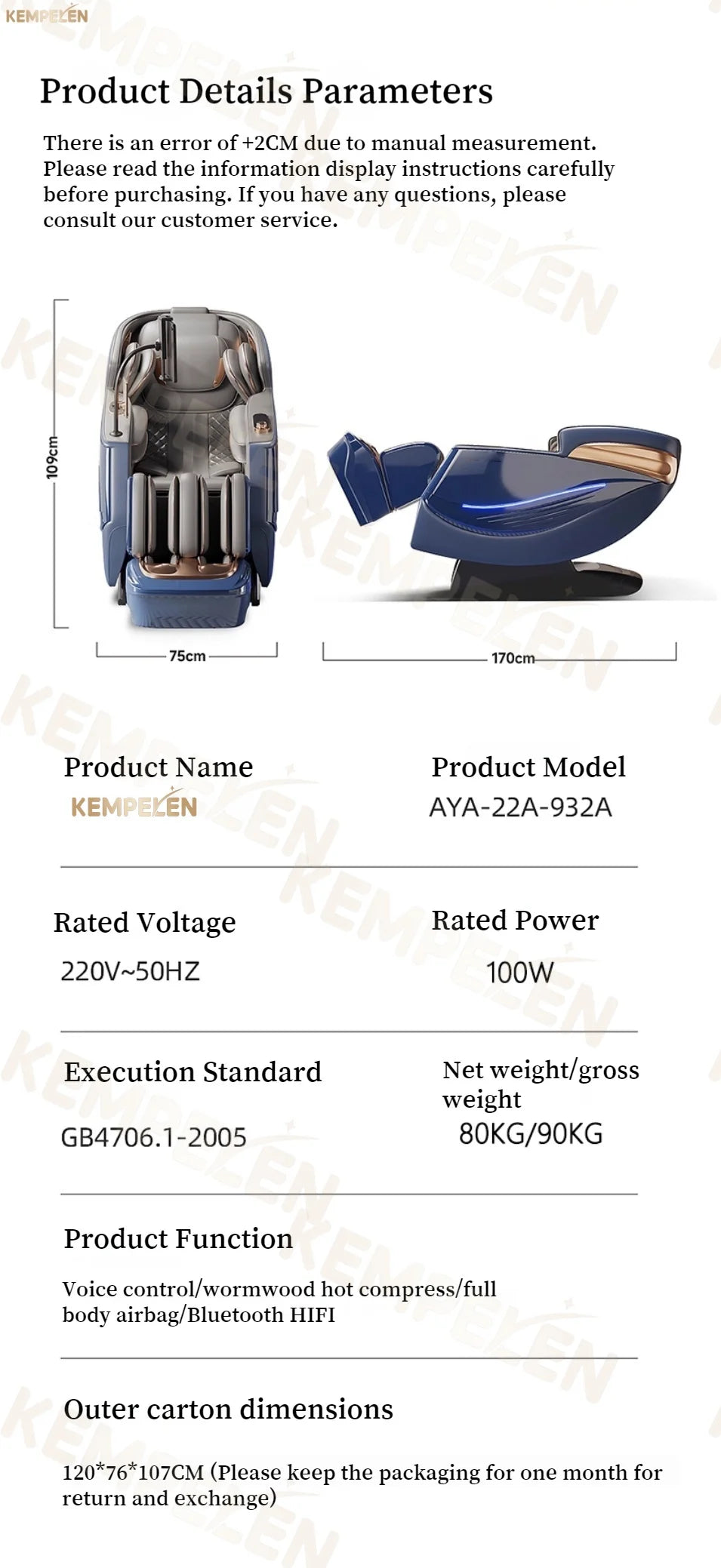 6D+ Dual-Core Massage Chair with 6-Hand 3D Therapy, Long SL Track & Heat – AI Voice Smart Relaxation for Total Body Comfort