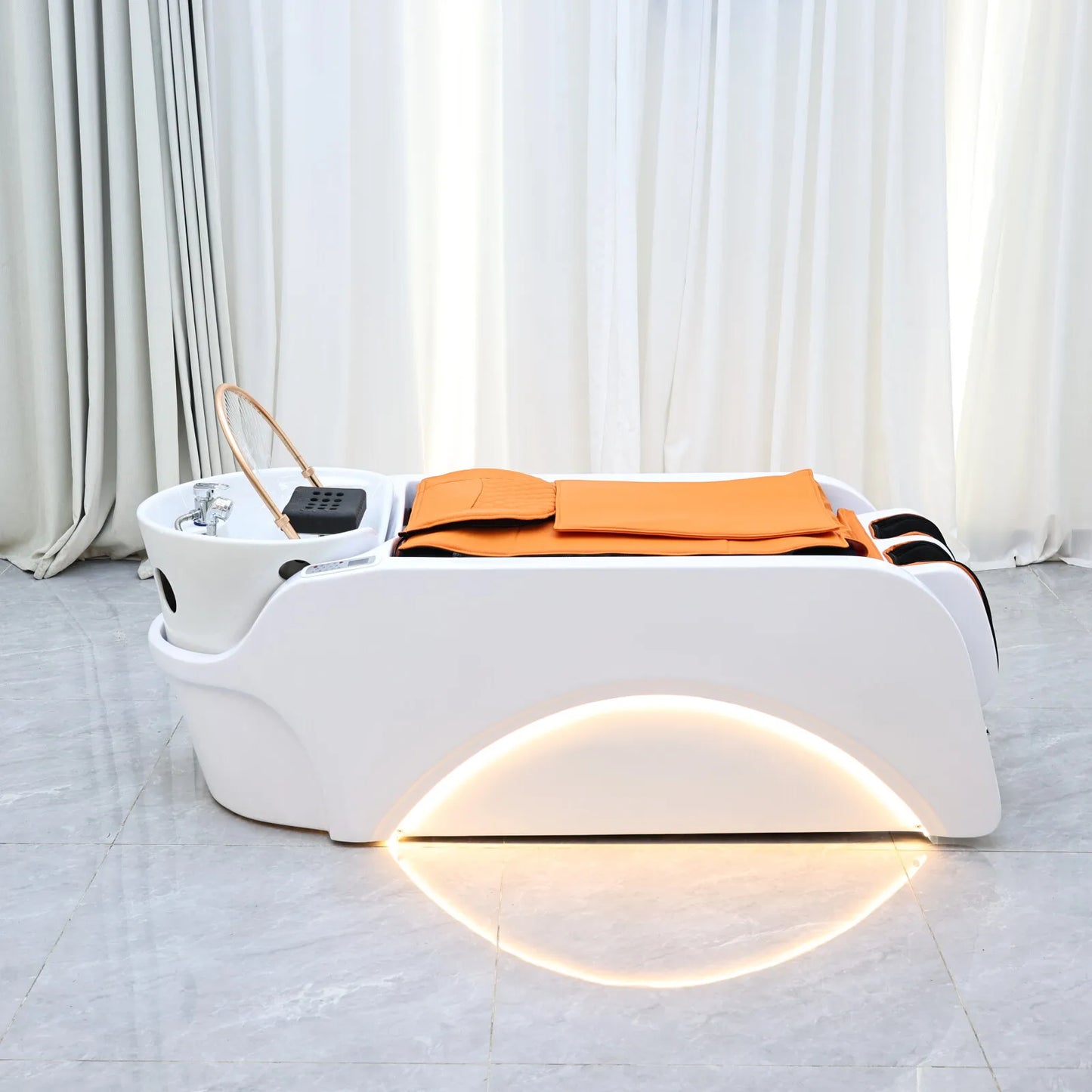 Intelligente Massage-Haarwaschliege, Massagetisch, Kopf-SPA-Salonmöbel für Luxussalons, Friseurdienstleistungen