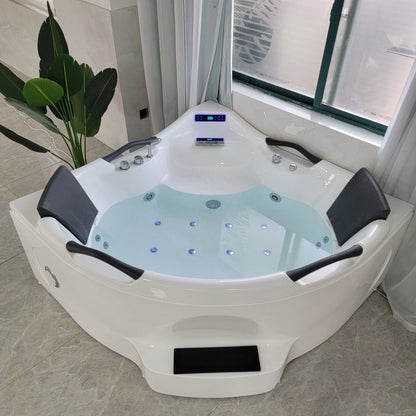 Black Acrylic Massage Bath Tubs Bathtubs & Whirlpools Corner Massage Bathtub Hot Tub for Soaking