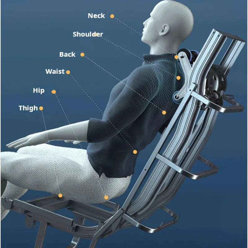 4D-Ganzkörper-Massagesessel, Schwerelosigkeitsfunktion & Gesundheitssystem | Smarte Entspannung für das Wohlbefinden zu Hause