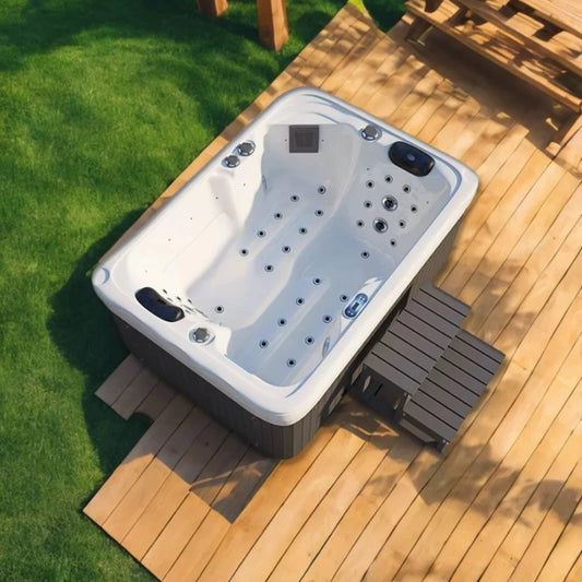 Spa Jacuzzi Lazy Hot Spring Hot Tub Freistehende Badewanne für den Außenbereich