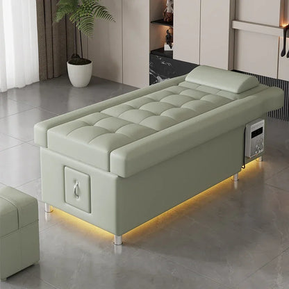 2026 Custom Luxury Modern Head Spa Foot Bath Back Lift Electric Reclining Massage Shampoo Bed
